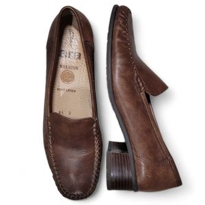 🌟  Soft Genuine Leather Low Heel Casual Slip-on Women's Loafers 6.5